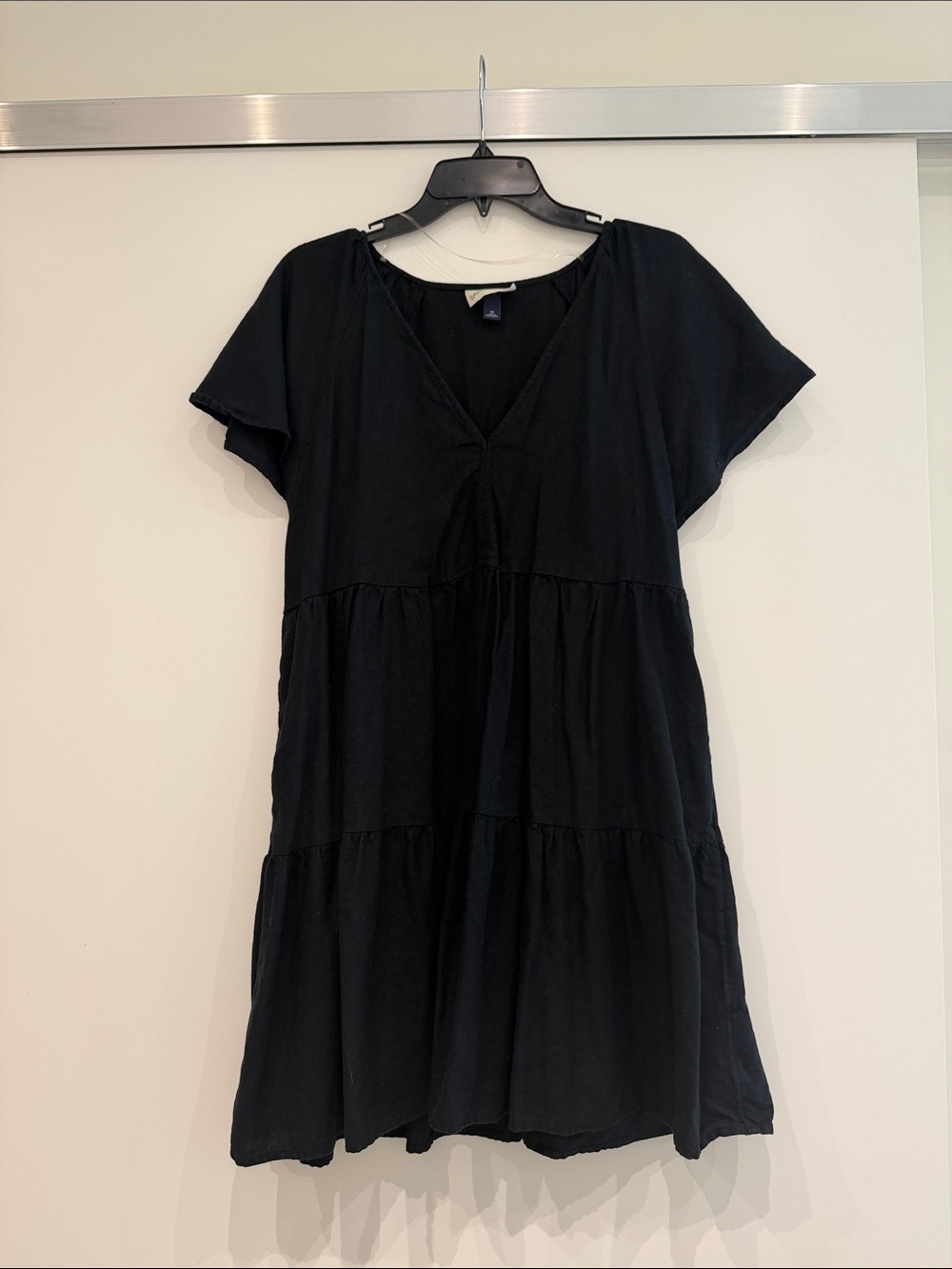 Linen Blend Tiered dress